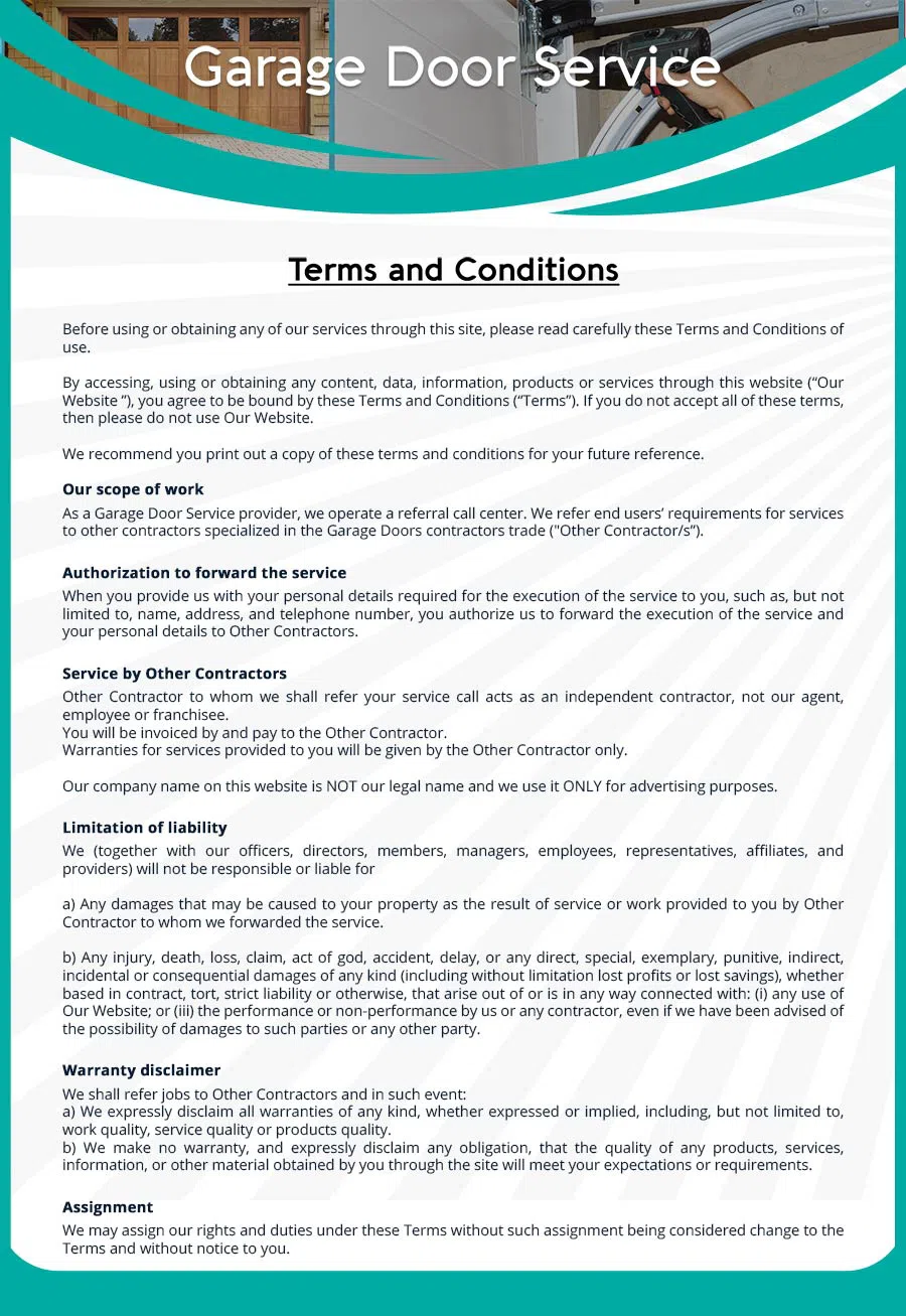 Garage Door Mobile Service Repair Boston, MA 617-274-6690